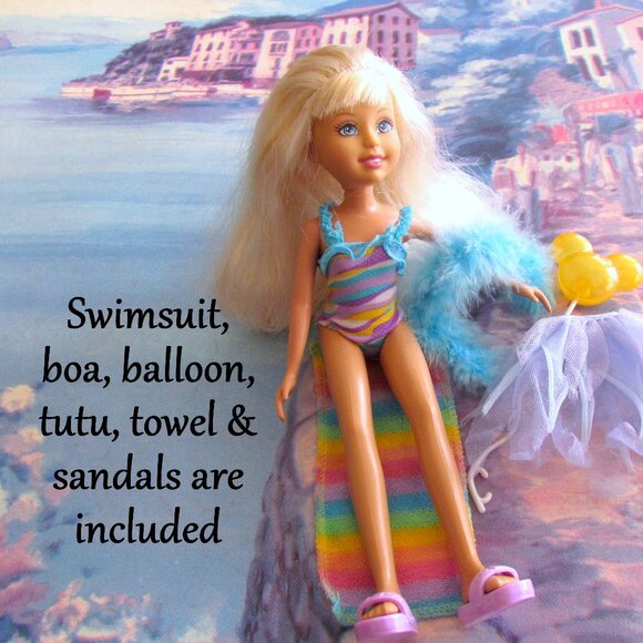 WEE 3 FRIENDS CLOTHES, SWIMSUIT, SANDALS, TOWEL, TUTU, BOA, BALLOON, SO CUTE! - Picture 4 of 5
